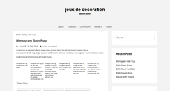 Desktop Screenshot of jeuxdedecoration.info